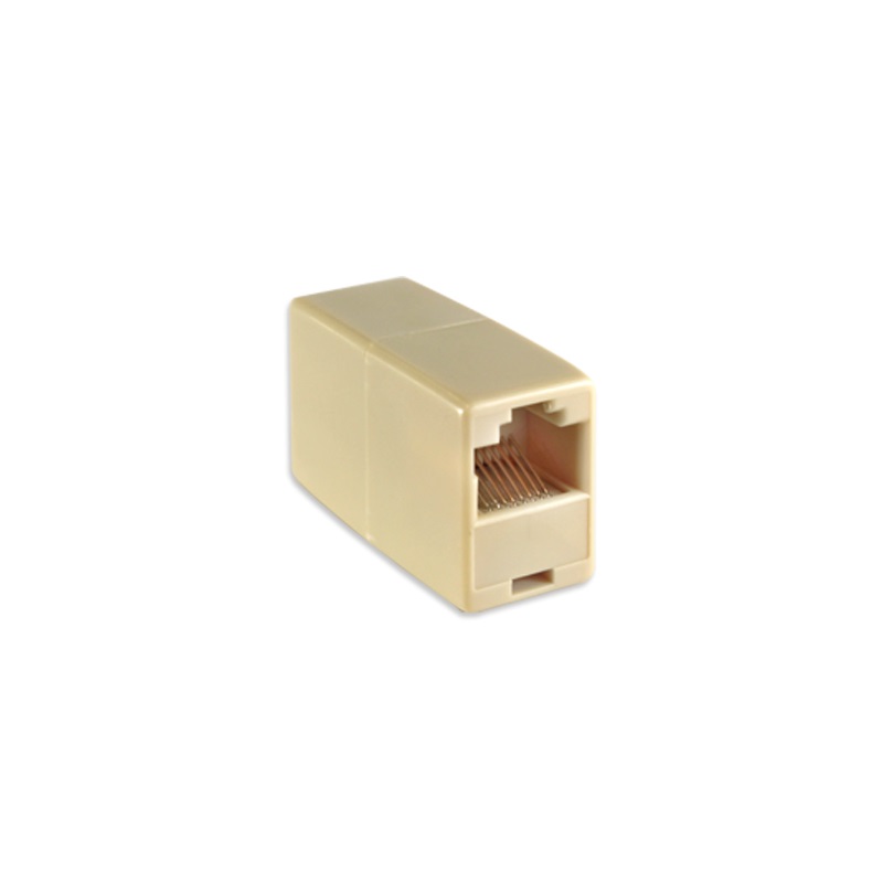 Vultech Adattatore Femmina-Femmina RJ45 SN20701 - Beige, per prolungare o unire cavi Ethernet Cat5 e Cat6
