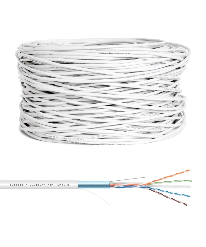 Vultech Matassa LAN 305m Cat. 6 FTP 23AWG - Cavo di Rete Ethernet Professionale