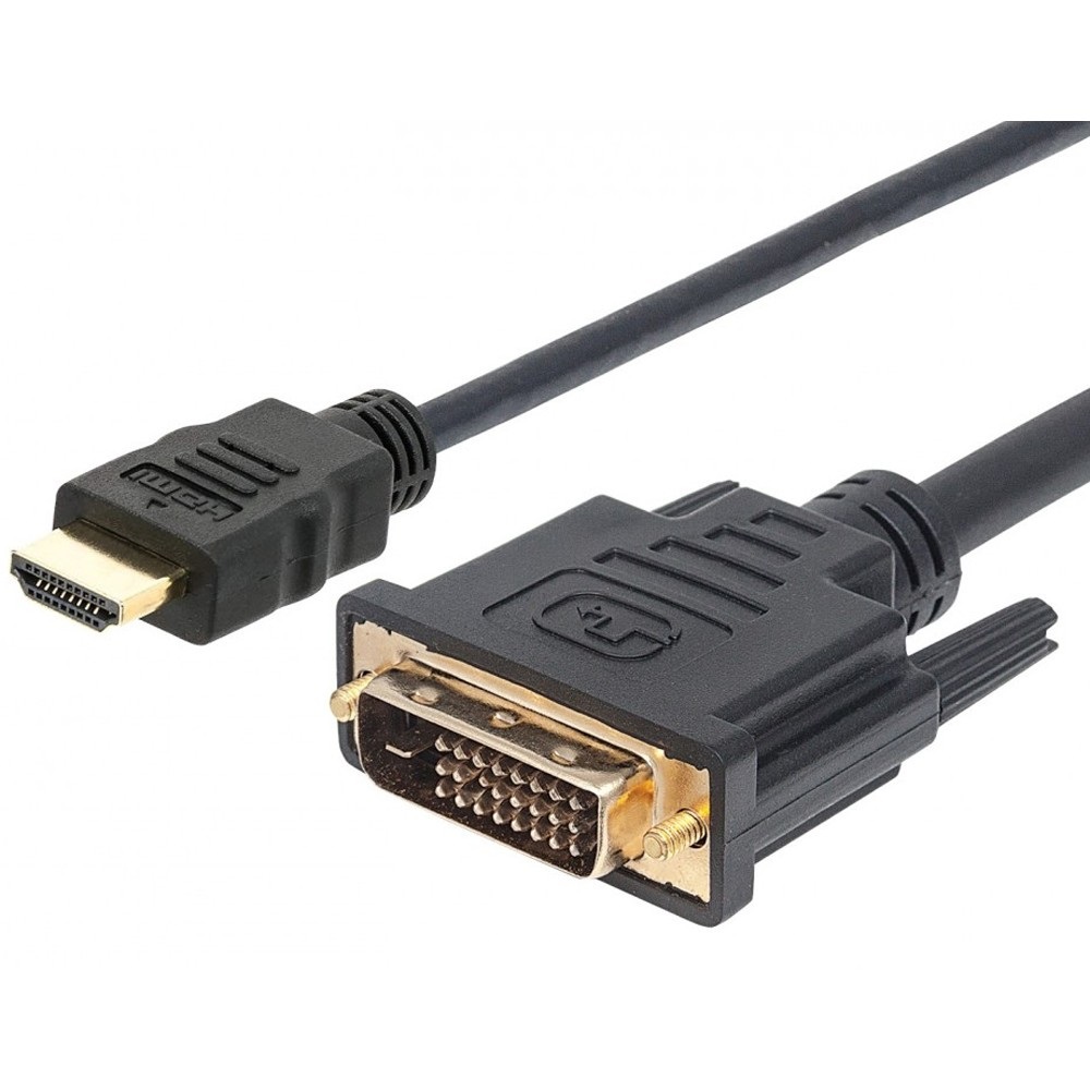 Techly Cavo Video HDMI a DVI-D M/M 10,0 m - Contatti in Oro, Schermato, Supporto HD