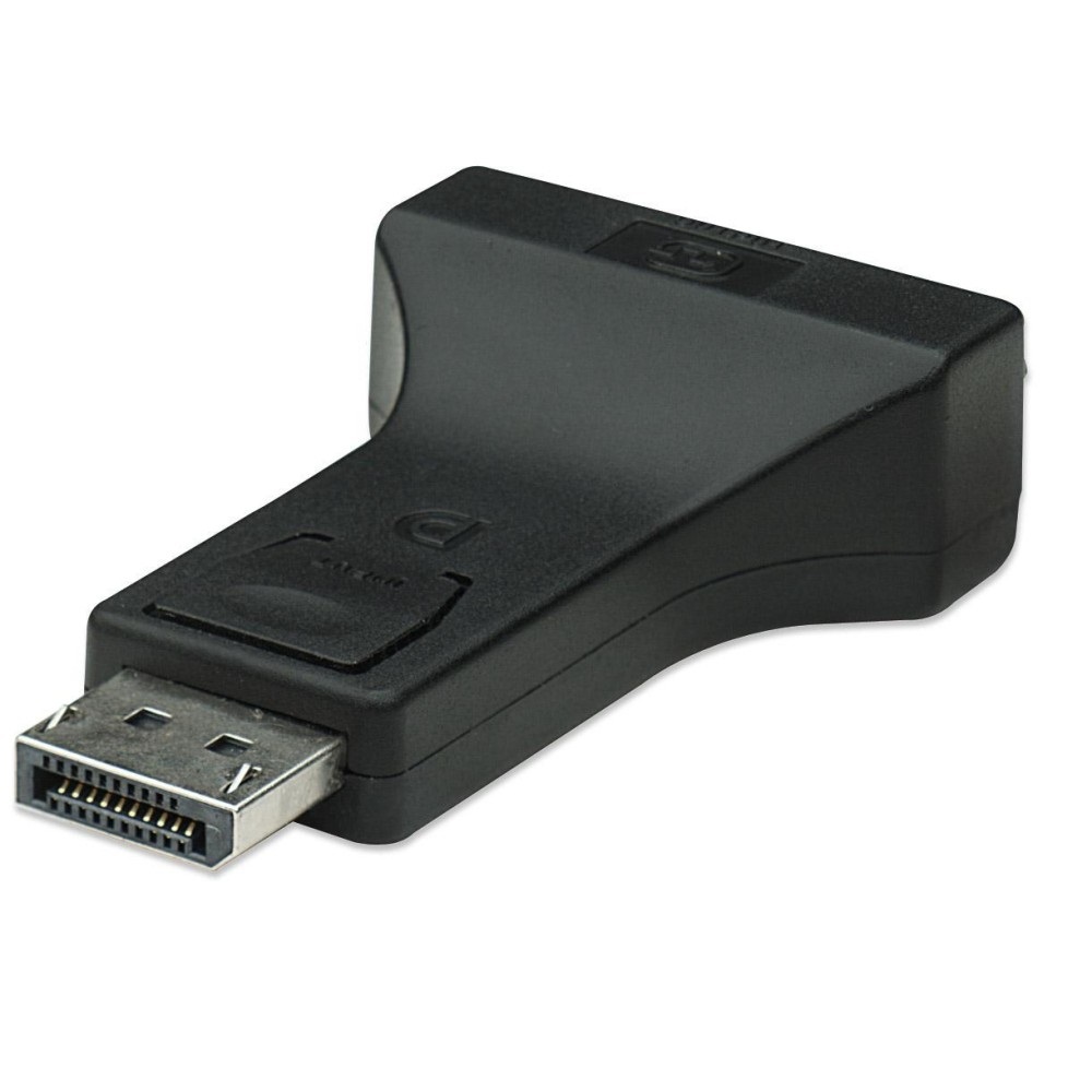 Techly Adattatore DisplayPort DP Maschio a DVI-I 24 5 Femmina Nero - Converte segnale DisplayPort in DVI-I dual link