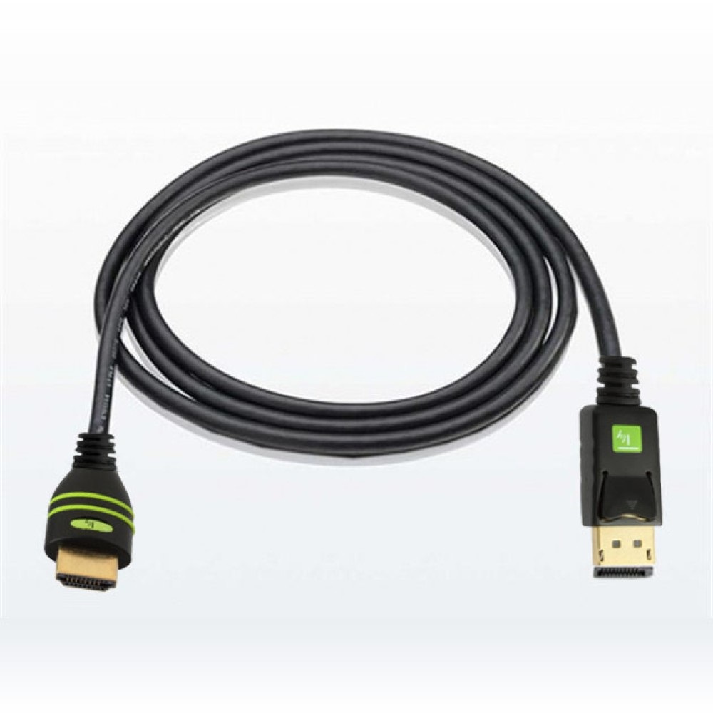 Techly Cavo Convertitore da DisplayPort a HDMI 1 m - Maschio-Maschio, Alta Qualità, Nero