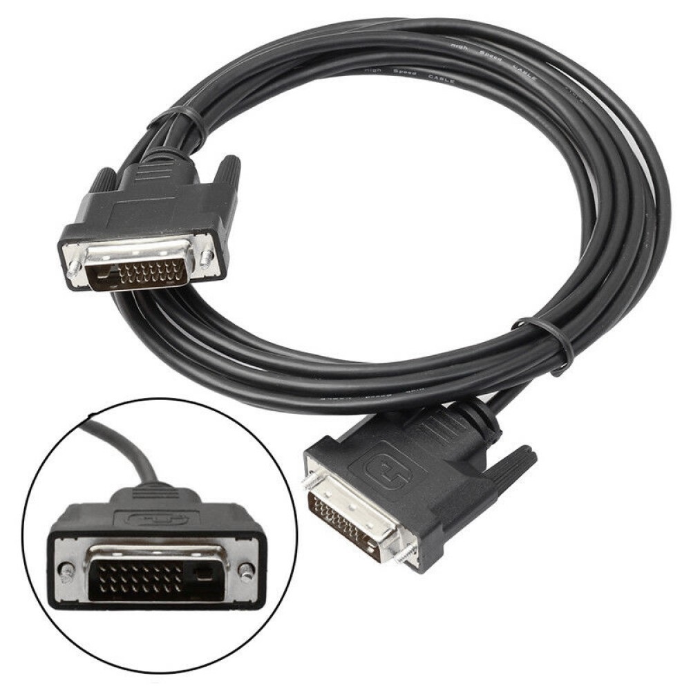 Techly Cavo Monitor DVI-D Digitale M/M Dual Link 1,8 m - Nero (ICOC DVI-8100)