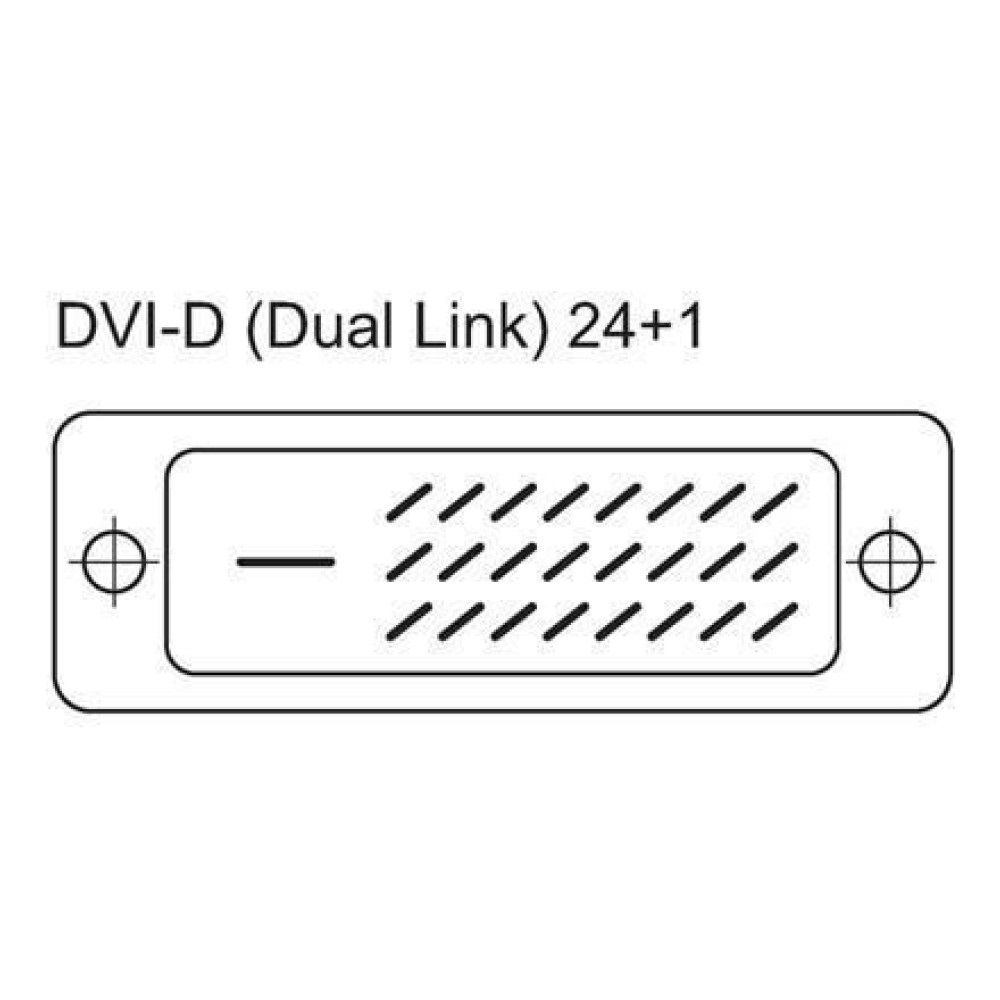 Techly 304413 Cavo DVI Digitale Dual Link (DVI-D) con Ferrite 5m Nero - Maschio a Maschio, Trasmissione Video Digitale