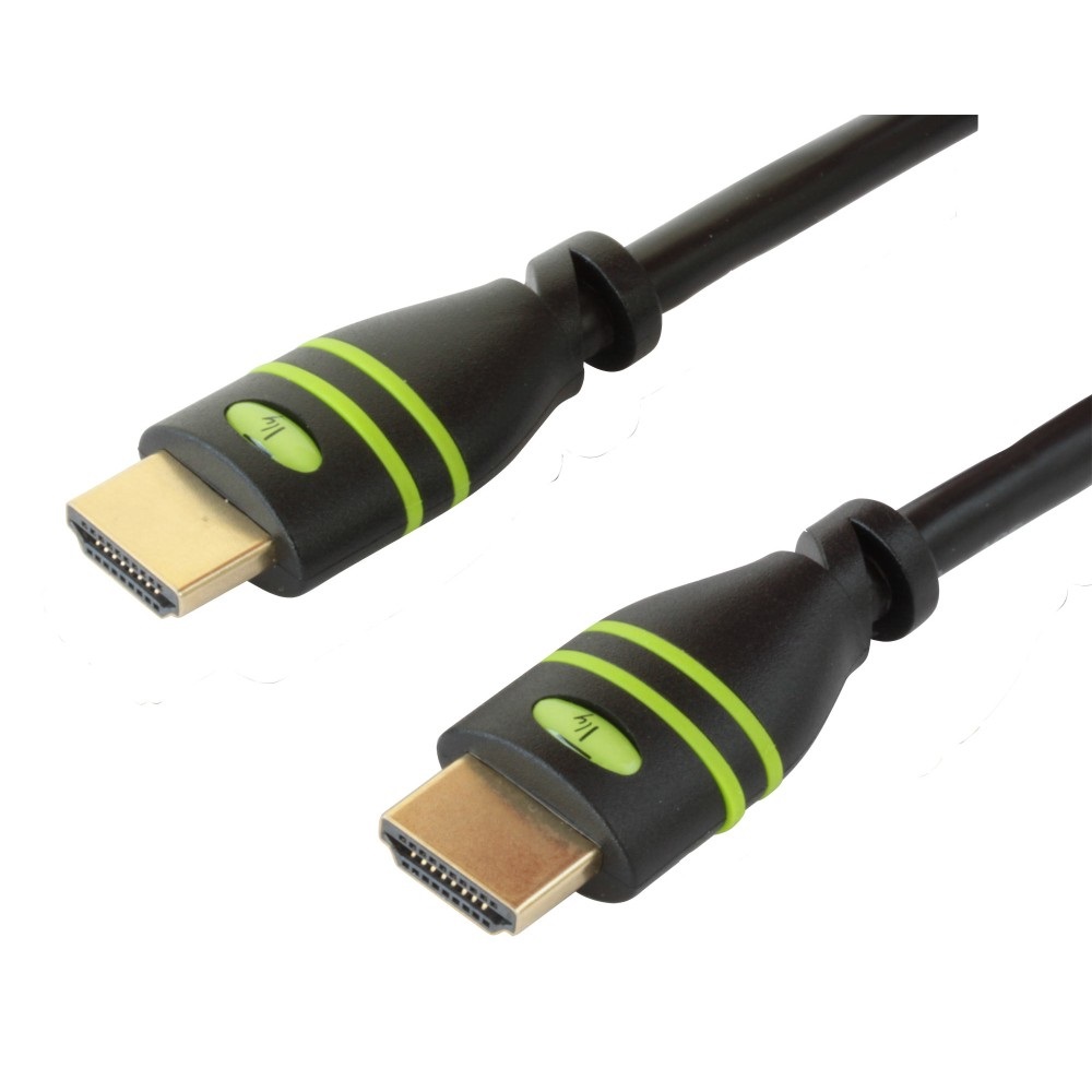 Techly Cavo HDMI™ High Speed con Ethernet A/A M/M 4K 15m Nero - Connettori dorati, supporto HEC