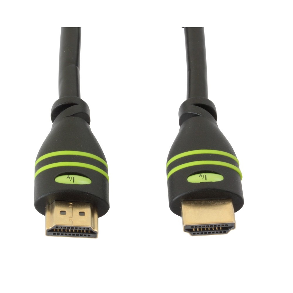 Techly Cavo HDMI™ High Speed con Ethernet A/A M/M 4K 15m Nero - Connettori dorati, supporto HEC
