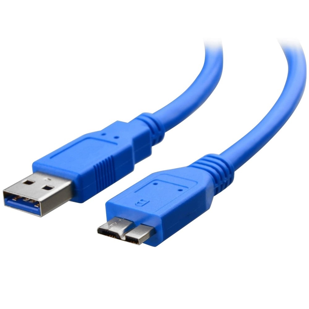 Techly Cavo USB 3.0 Superspeed A/Micro B 0,5 m Blu - Velocità fino a 5 Gbps