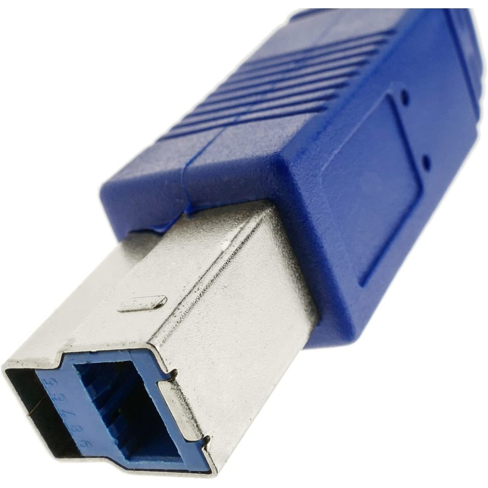 Techly Cavo USB 3.0/3.2 Superspeed A Maschio/B Maschio 2 m Blu - Velocità fino a 5 Gbps