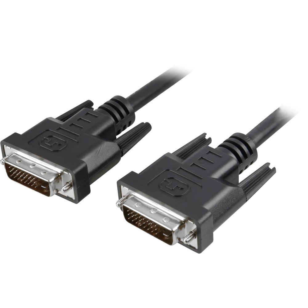 Techly Cavo Monitor DVI Analogico Digitale M/M Dual Link 1,8 mt (DVI-I) Nero - Connettori 24 5 Maschio/Maschio