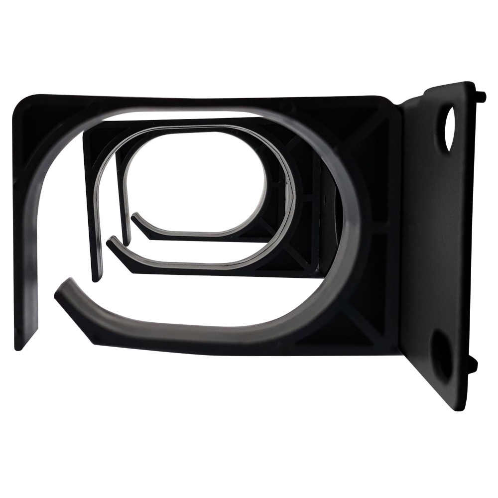 Techly Professional Pannello Passacavi 1U per Armadio 10'' Nero con Anelli Passacavo