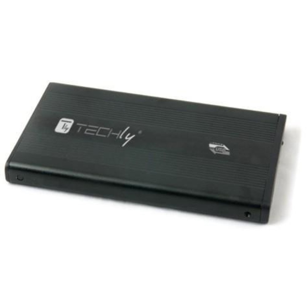 Techly Box Esterno HDD/SSD SATA 2.5 USB 3.0 in Alluminio Elegante e Ultra-leggero