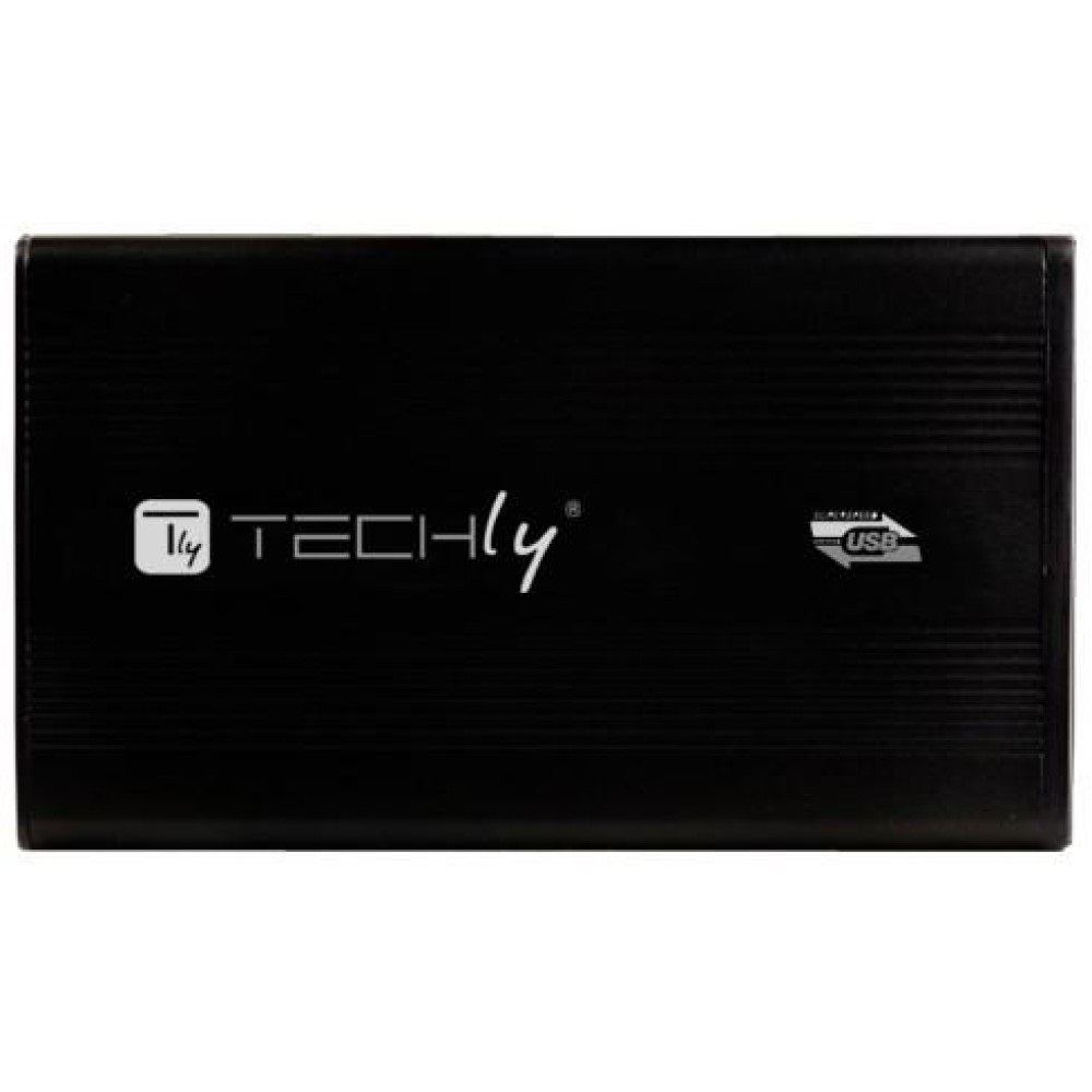 Techly Box Esterno HDD/SSD SATA 2.5 USB 3.0 in Alluminio Elegante e Ultra-leggero