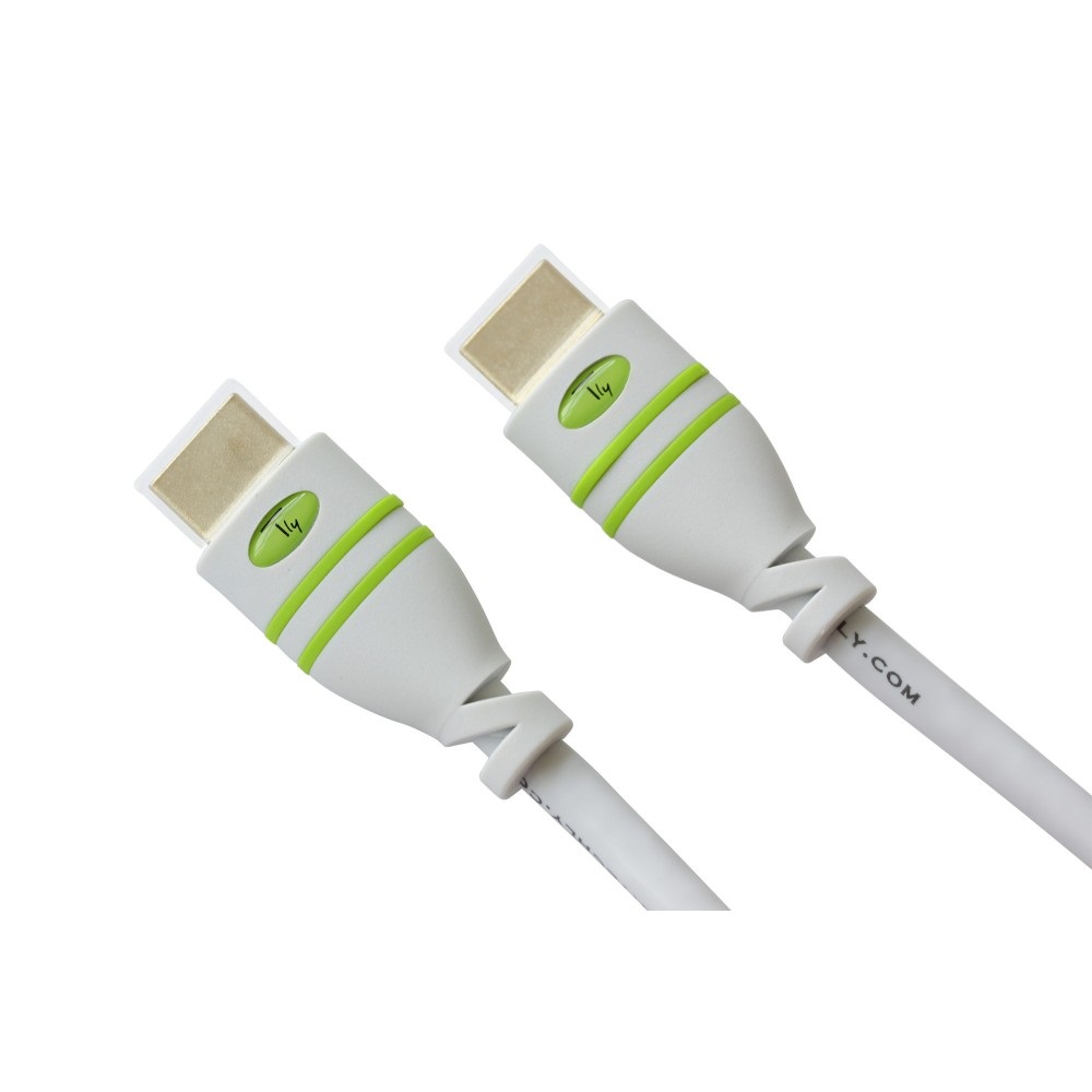 Techly Cavo HDMI 1.4 M/M Bianco ad Alta Velocità con Ethernet - 1 Metro