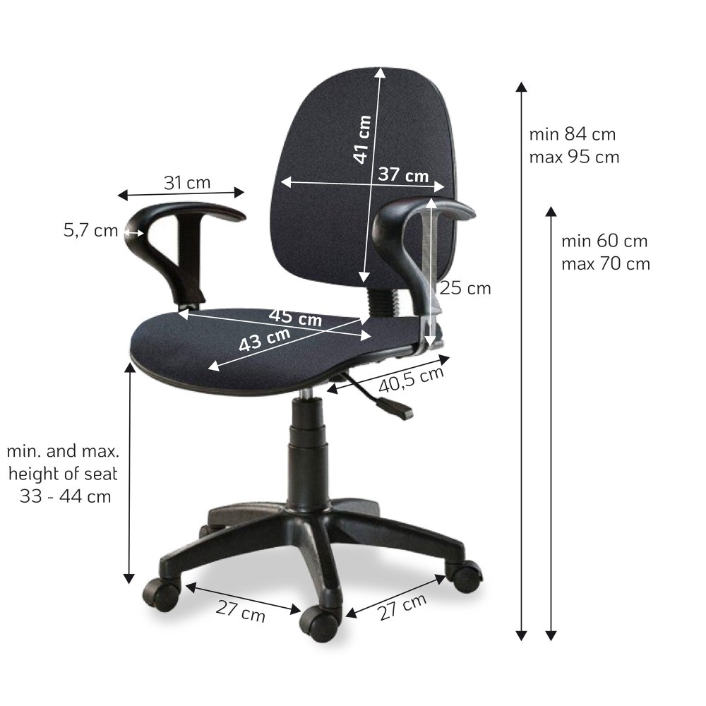 TECHLY Sedia per Ufficio Easy Colore Grigio ICA-CT MC04GY