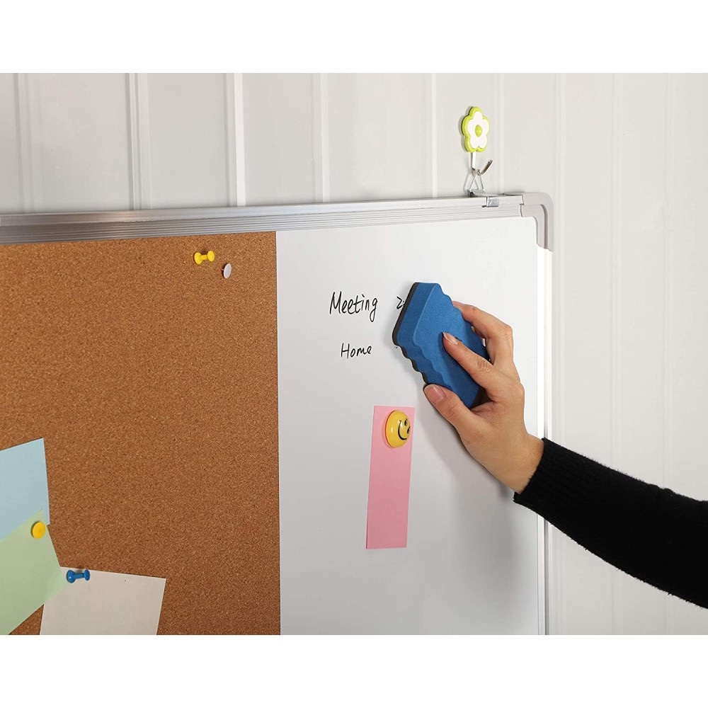 Techly Cancellino Blu Magnetico per Lavagne Bianche e Flipchart - Ergonomico e Durevole