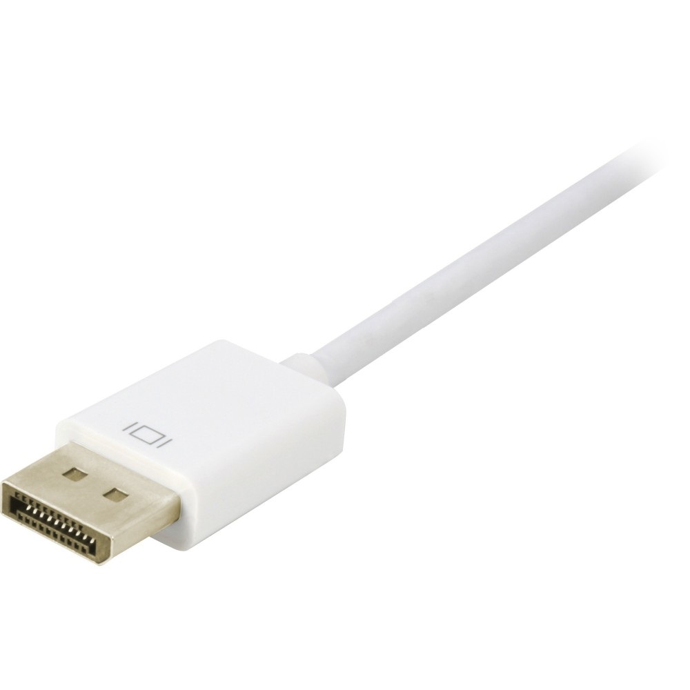 Techly Adattatore DisplayPort 1.2 Maschio a DVI Femmina 15cm Bianco - Supporto 1080p