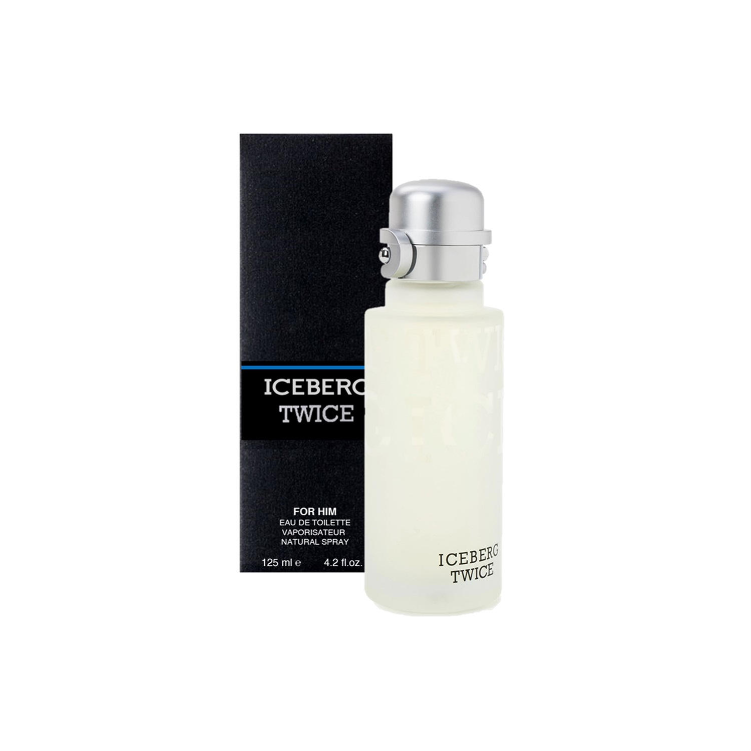Iceberg Twice Pour Homme Eau de Toilette 125 ml - Fragranza Fougère Aromatica con Note di Yuzu, Menta e Limone
