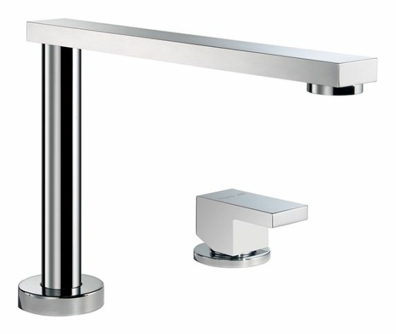 Foster Miscelatore Monocomando Cucina Sottofinestra Cromo con Canna Girevole a Scomparsa 360° e Comando Remoto - Modello Flat 8478001