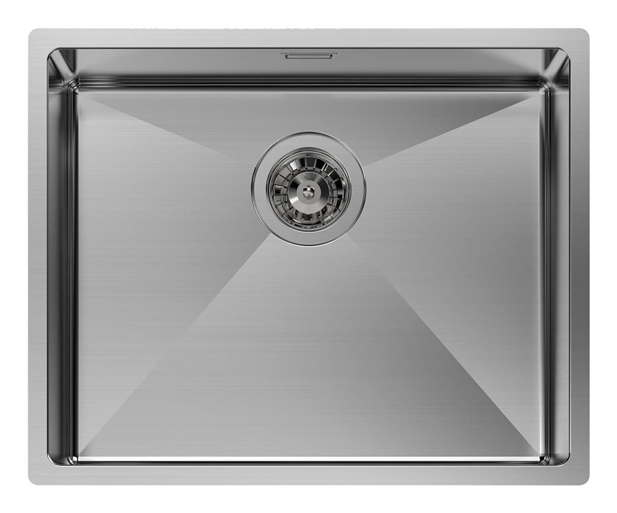 Foster Quadra R12 Lavello a Incasso Sottotop 54x44 cm in Acciaio Inox Satinato
