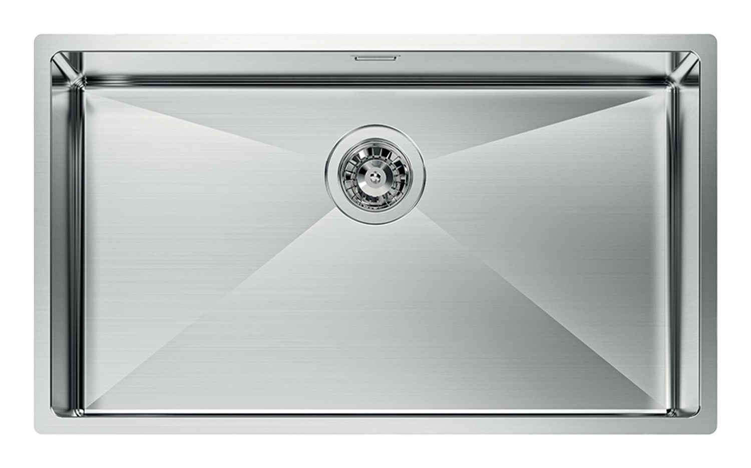 Foster Quadra R12 Lavello a Una Vasca Sottotop 75x44 cm in Acciaio Inox Satinato