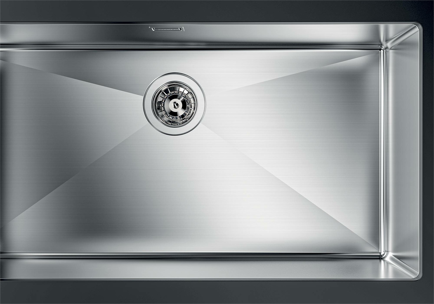 Foster Quadra R12 Lavello Monovasca Sottotop 84x44 cm in Acciaio Inox AISI 304 Spazzolato