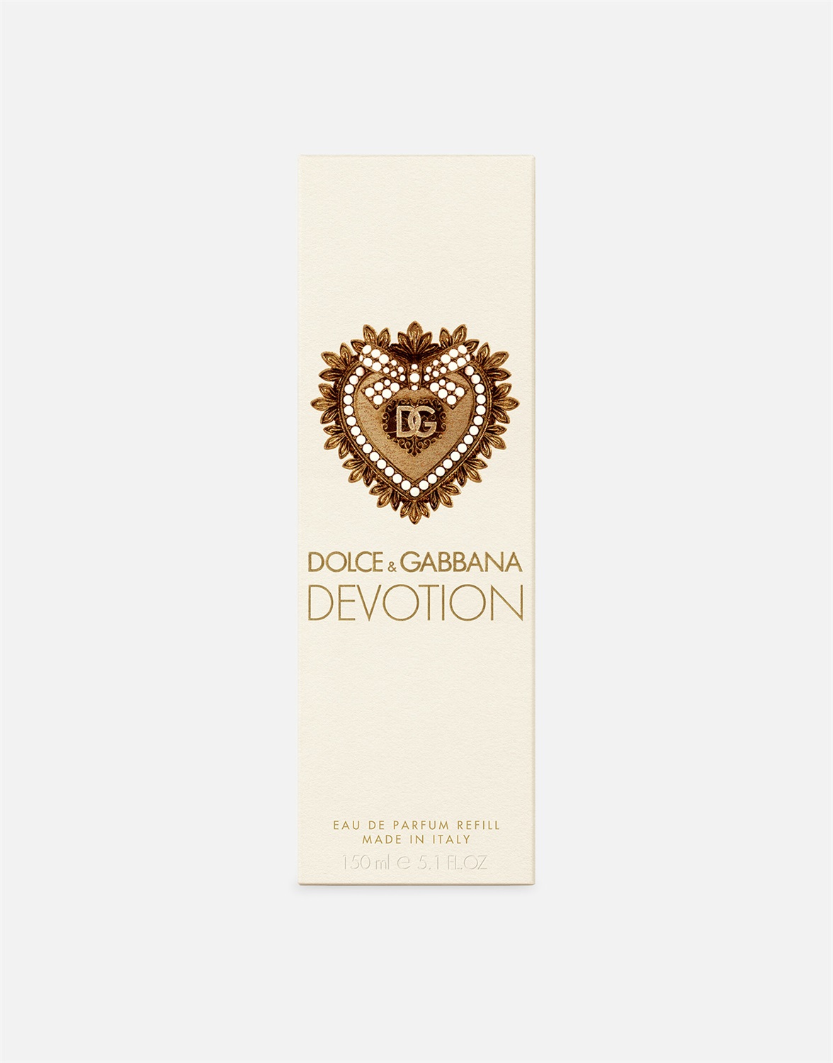 Dolce&Gabbana Devotion Eau de Parfum Ricarica 150 ml - Fragranza Gourmand con Cuore Sacro