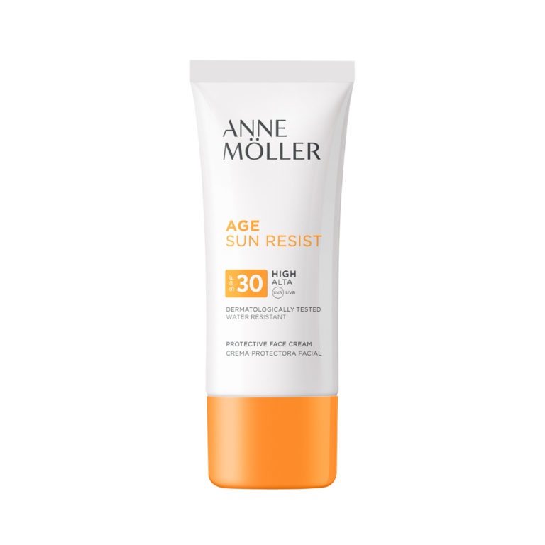 Anne Möller Age Sun Resist Protective Face Cream SPF 30 - Crema Protettiva Viso 50 ml con Vitamine C ed E, Resistente all'Acqua