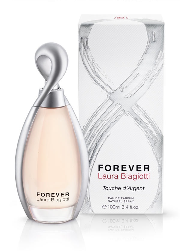 Laura Biagiotti Forever Touche d'Argent Eau de Parfum 100ml - Fragranza Floreale Fruttata, Note di Bergamotto, Ribes Nero e Pera