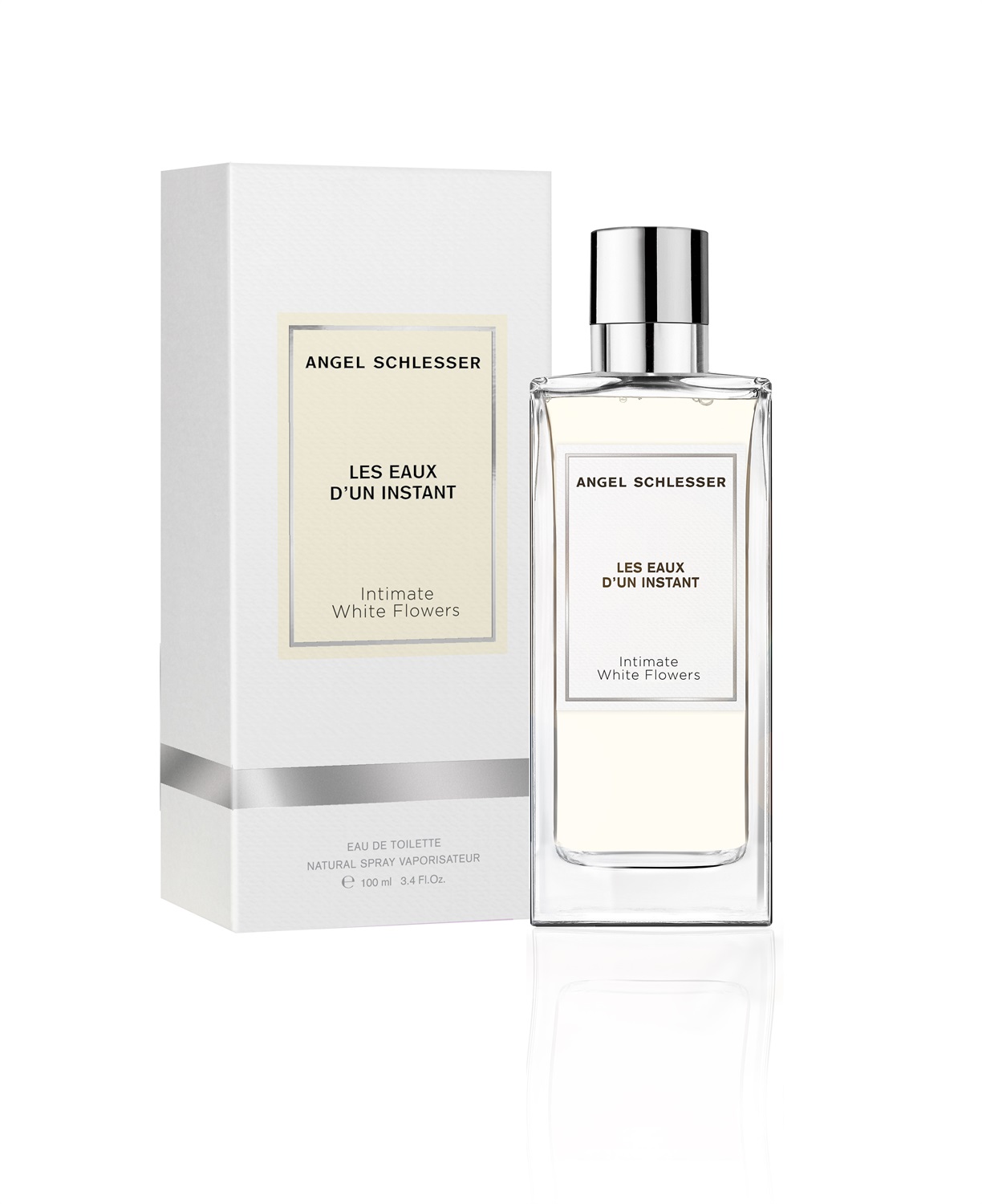 Angel Schlesser Intimate White Flowers Eau de Toilette Unisex 100ml - Fragranza Floreale con Gelsomino e Monoi