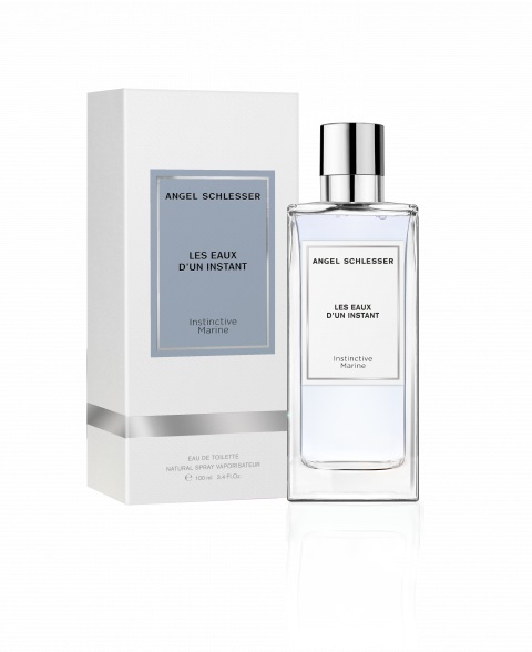 Angel Schlesser Les Eaux d'un Instant Instinctive Marine Eau de Toilette Unisex 100ml - Fragranza Fresca con Note di Lavanda e Acqua