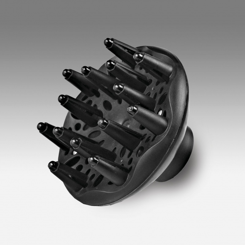 Girmi PH20 Asciugacapelli 2000W, 2 Velocità, 3 Temperature, Funzione Getto d'Aria Fredda, Diffusore Incluso, Nero/Rosso