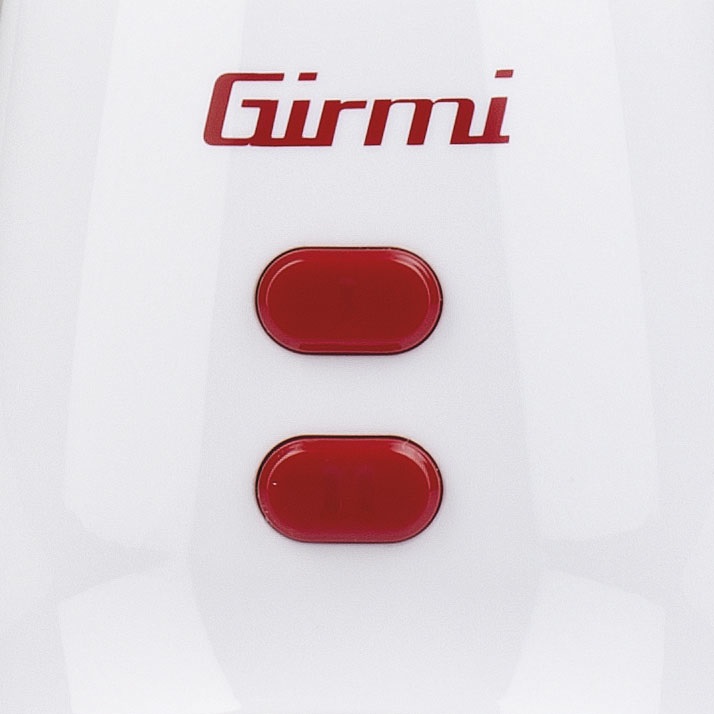 Girmi FR02 Frullatore da tavolo 350 W, 0,6 L, 2 velocità, Pulse, Lame in acciaio inox, Rosso e Bianco