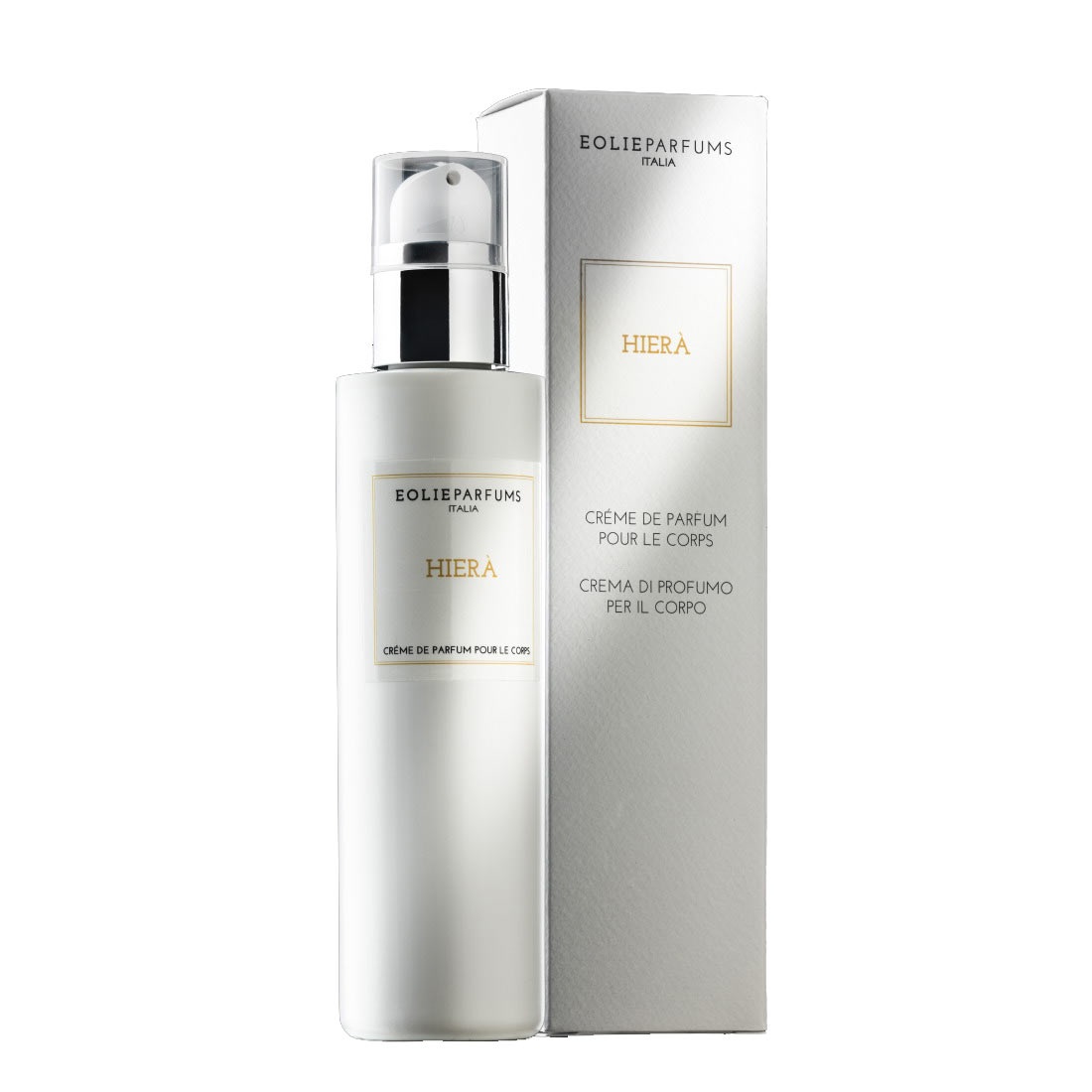 Eolie Parfums Hiera Crema di Profumo per il Corpo 250ml - Idratante, Texture Cremosa, Flacone a Pompa