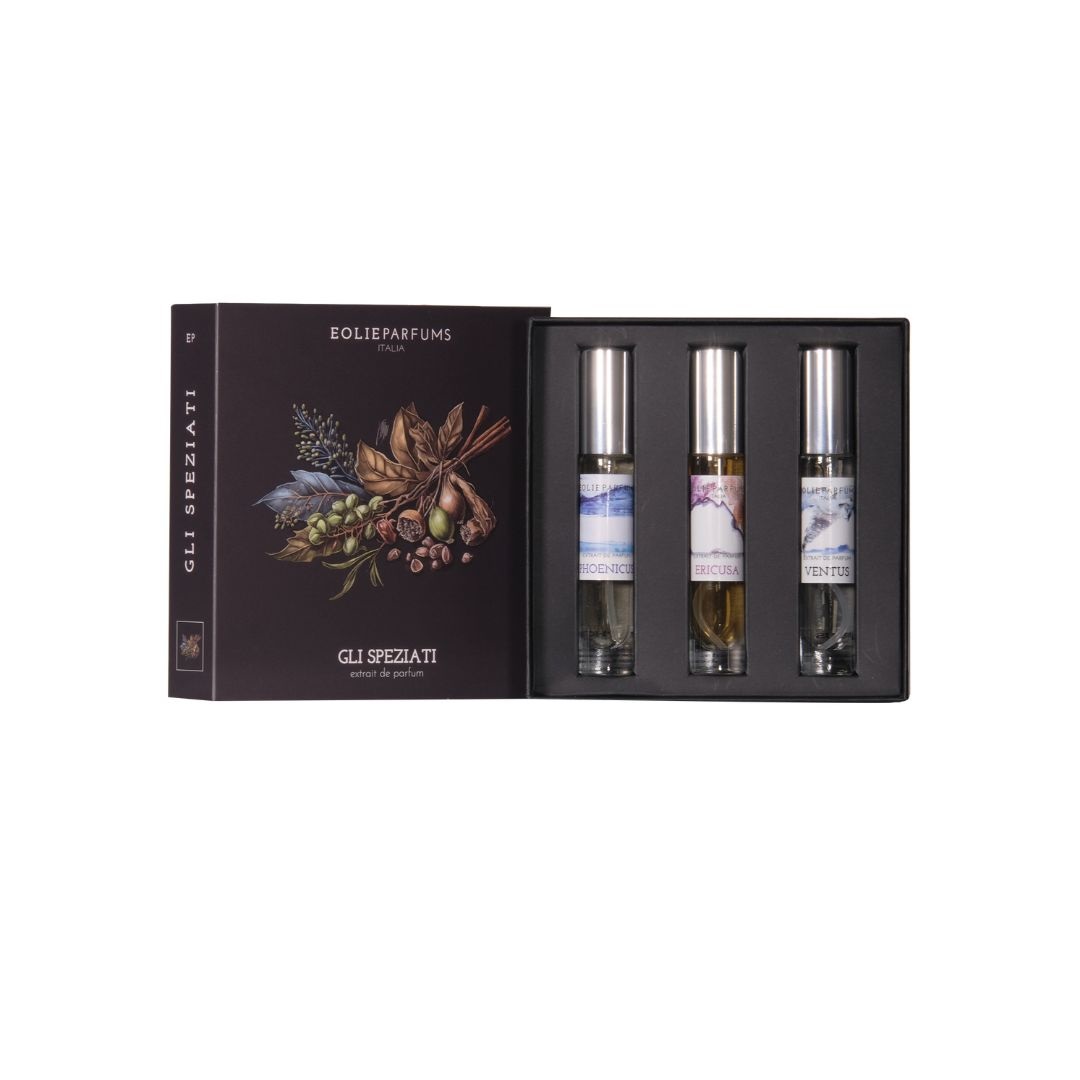 Eolie Parfums Gli Speziati - Set di 3 Fragranze Unisex (3 x 15 ml)