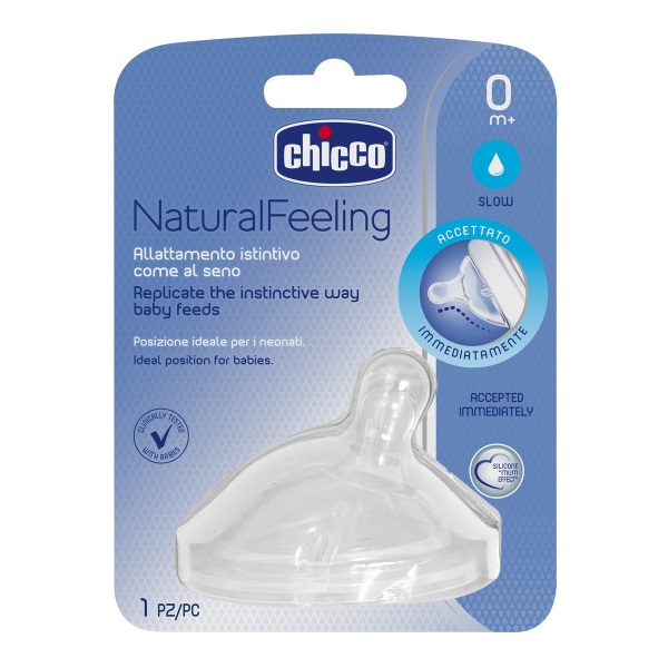 Chicco 00081011100000 biberon Silicone Rotondo Flusso lento