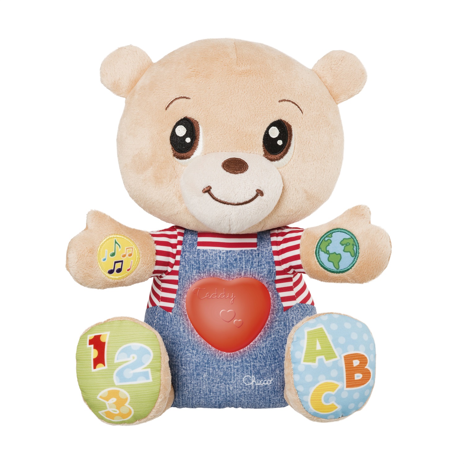 Chicco Teddy Orso delle Emozioni - Peluche Interattivo Educativo Bilingue per Sviluppare Capacità Cognitive e Riconoscere Emozioni