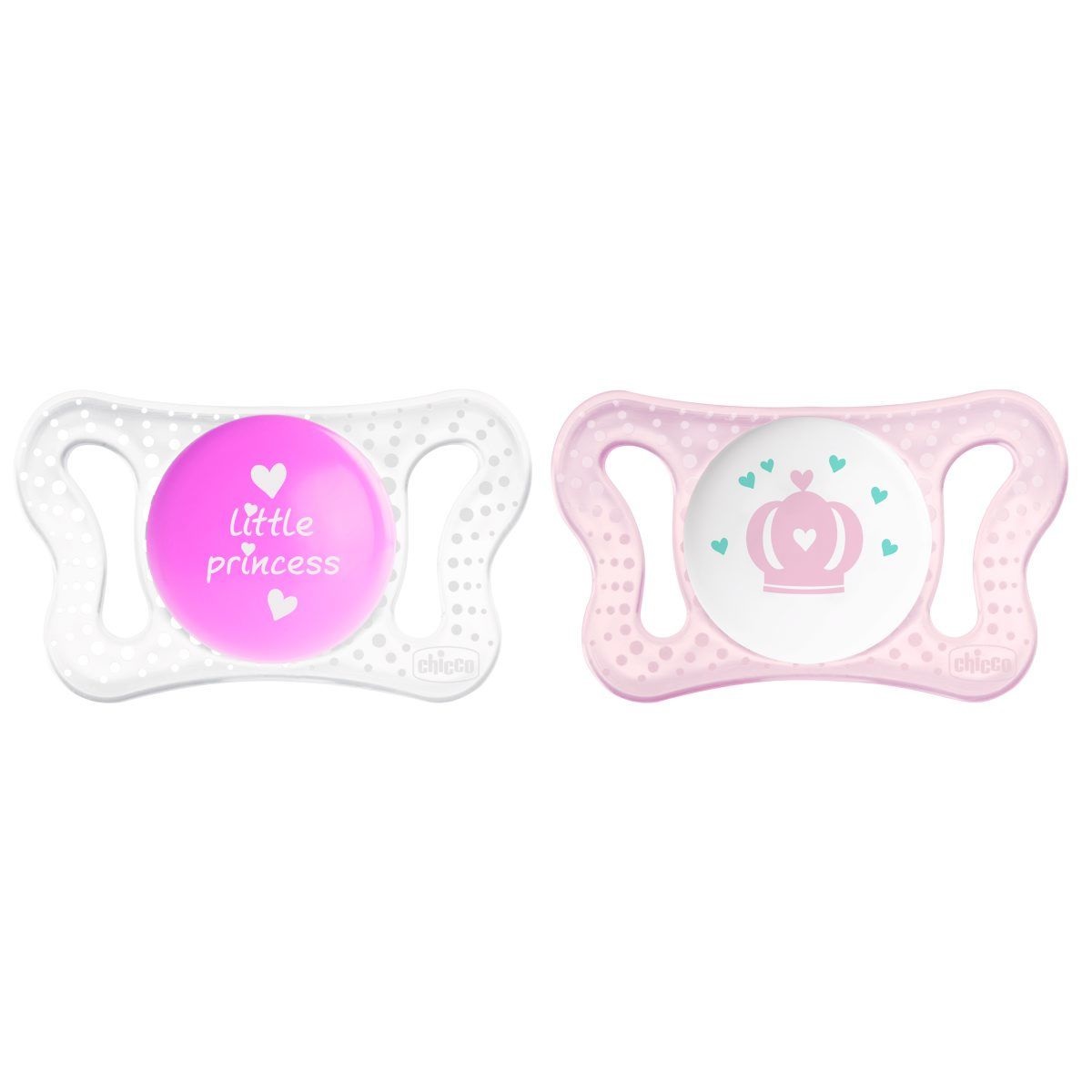 Chicco Succhietto Physio Micrò 0-2 Mesi 2 Pezzi in Silicone Rosa