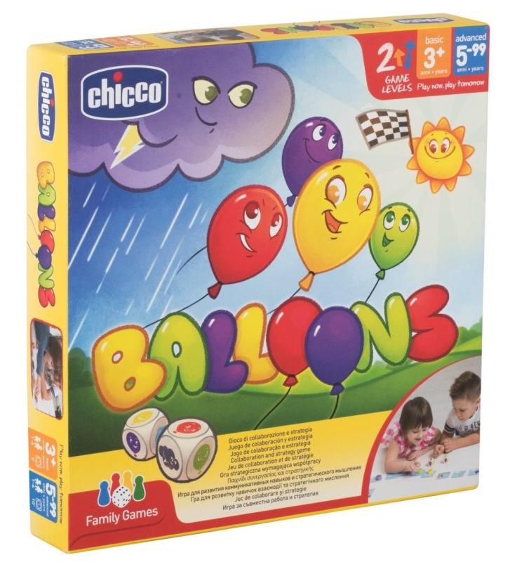 Chicco Balloons - Gioco da Tavolo Cooperativo per Famiglie, 5-15 Minuti, Livelli Base e Avanzato