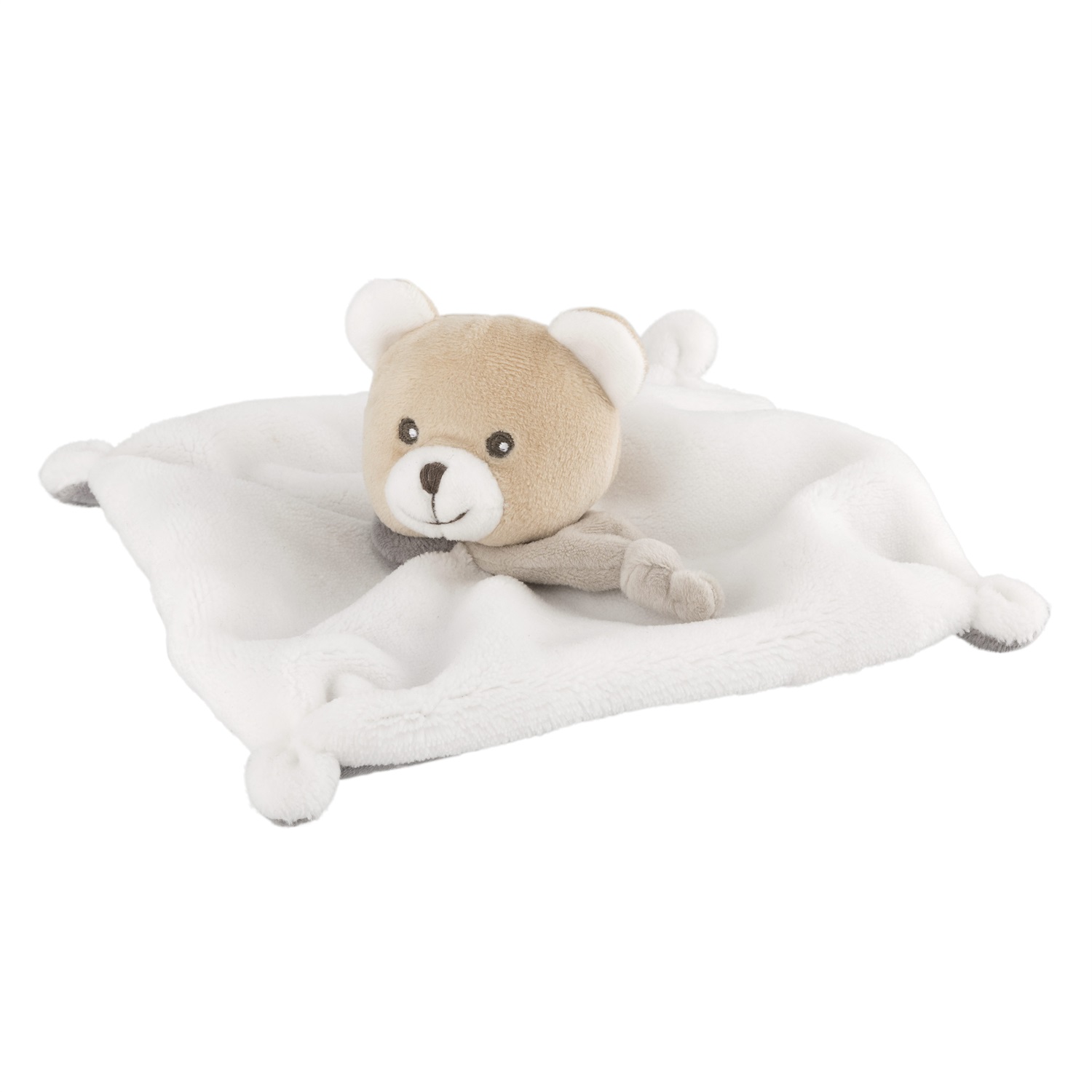 Chicco Orsetto My Sweet Doudou - Peluche Neonati in Tessuto Velour, Morbido e Sicuro, 0m , Lavabile in Lavatrice