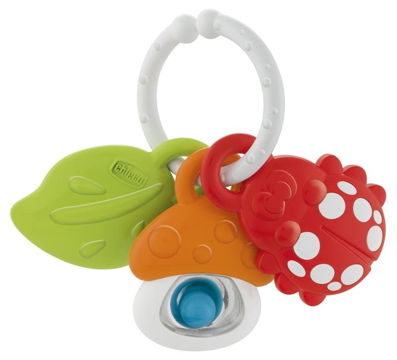 Chicco Baby Senses Trillino Amici della Natura - Sonaglio per Bambini da 3 a 18 Mesi con Effetti Ottici e Colori Contrastanti