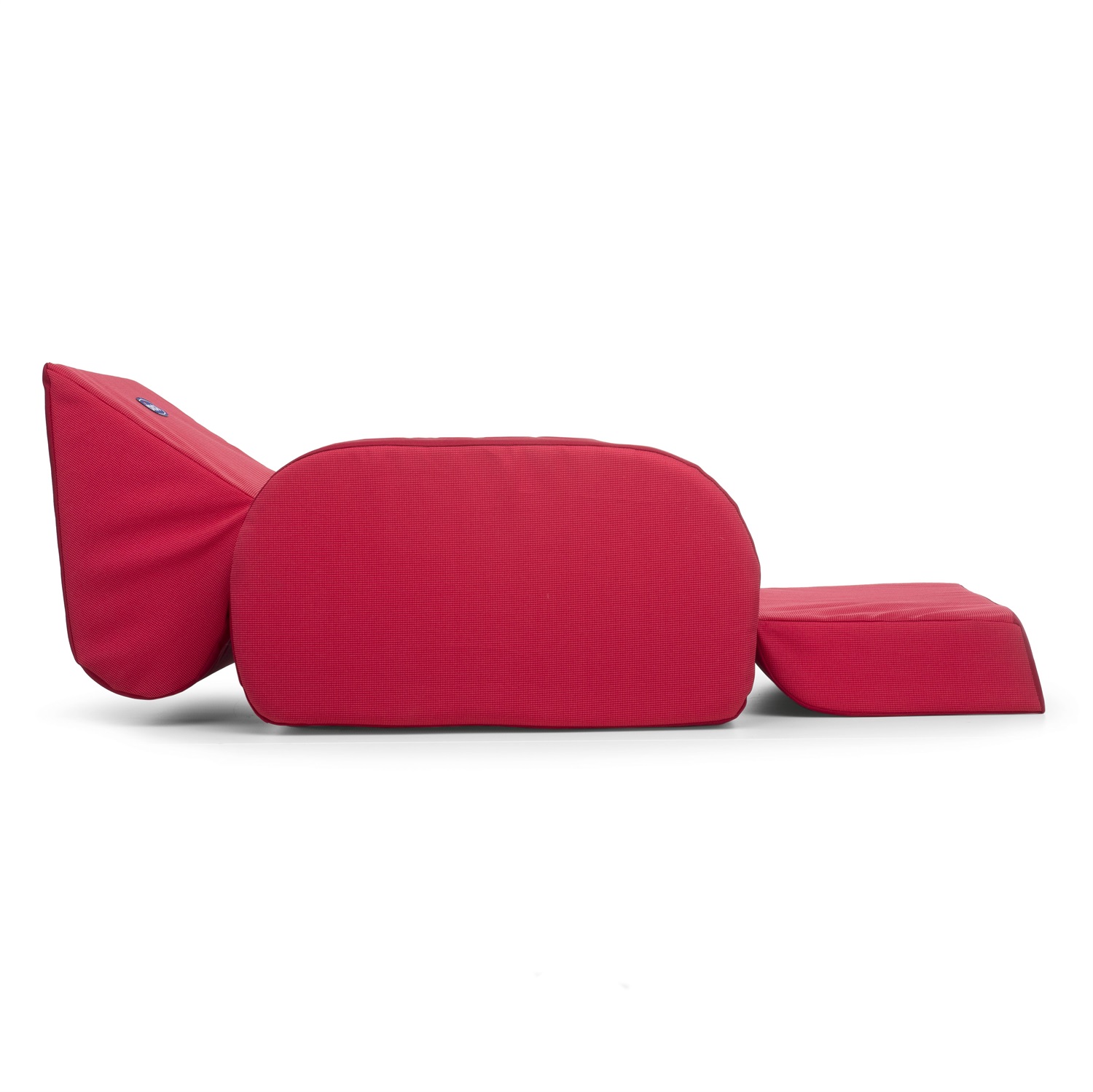 Chicco Poltroncina Twist Red - Trasformabile in Poltroncina, Chaise Longue e Divanetto, Leggera e Sfoderabile