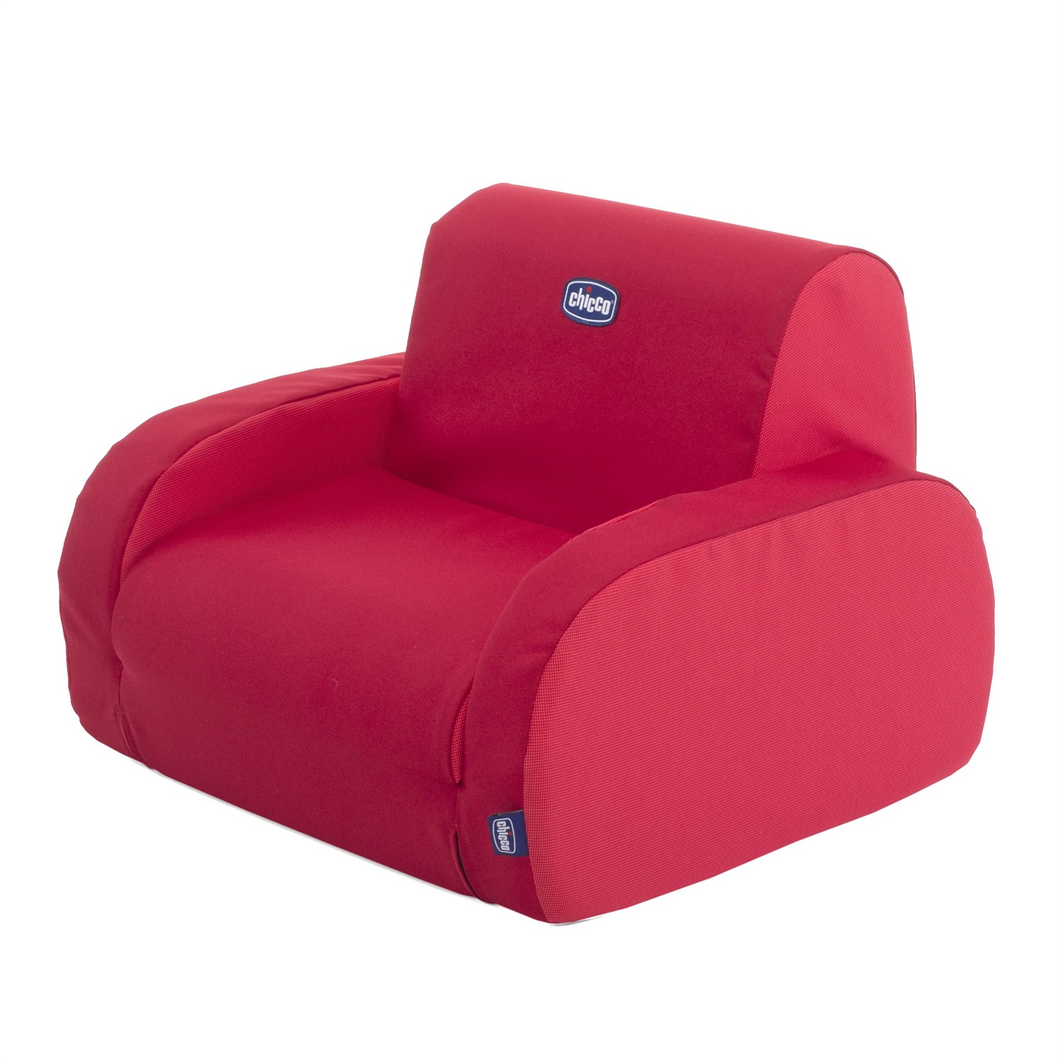 Chicco Poltroncina Twist Red - Trasformabile in Poltroncina, Chaise Longue e Divanetto, Leggera e Sfoderabile