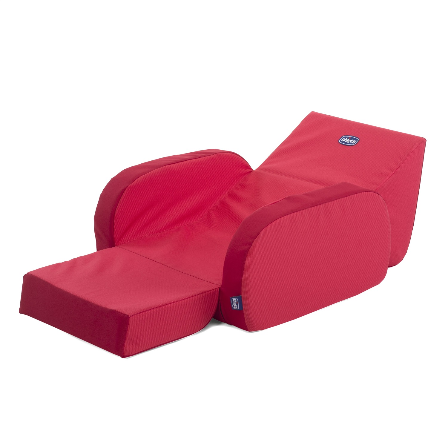 Chicco Poltroncina Twist Red - Trasformabile in Poltroncina, Chaise Longue e Divanetto, Leggera e Sfoderabile