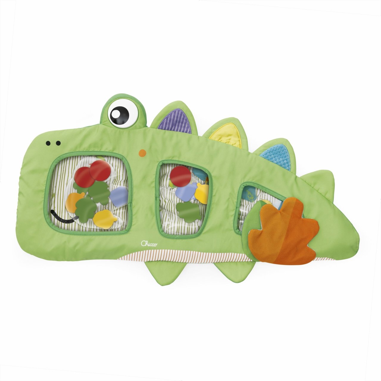 Chicco Coccodrillo - Tappetino ad Acqua Sensoriale Morbido per Bambini 6-36 Mesi con Stimoli Tattili e 18 Elementi