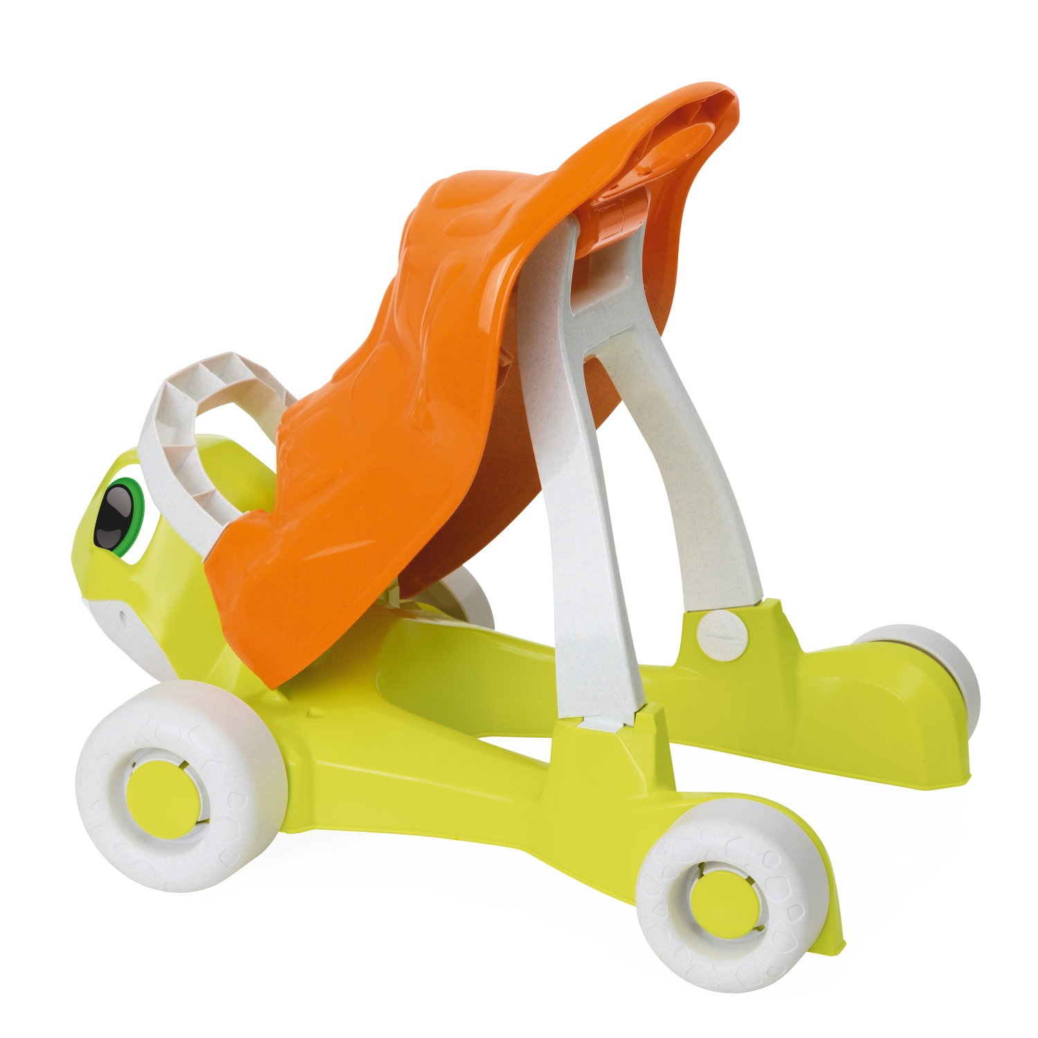 Chicco Tartaruga Primi Passi 2in1 - Girello e Cavalcabile, 80% Plastica Riciclata, Adatto da 9 Mesi