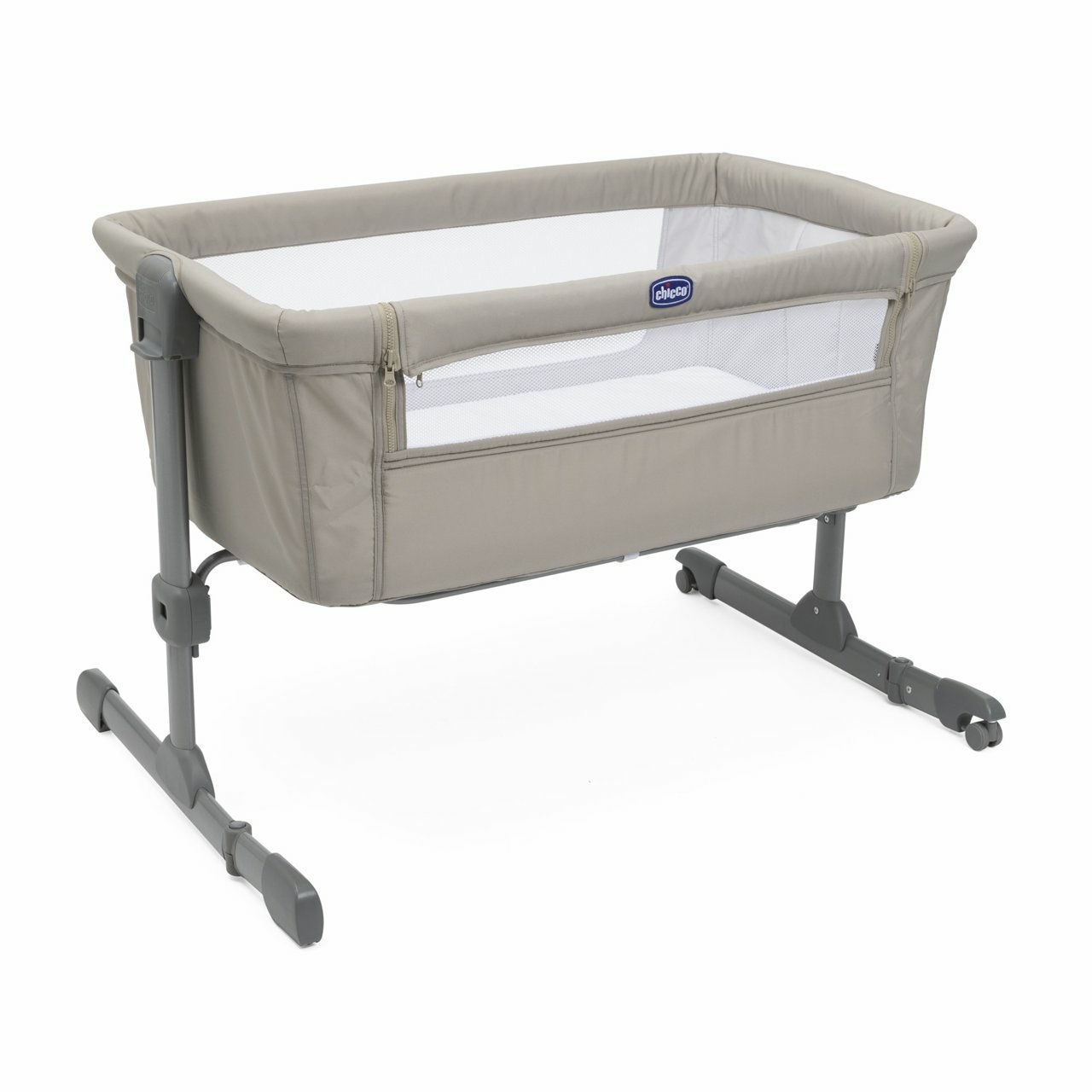Chicco Next2Me Essential Culla Co-Sleeping Dune Re-Lux, Sostenibile, Altezza Regolabile, Inclinabile, Materasso e Borsa Inclusi
