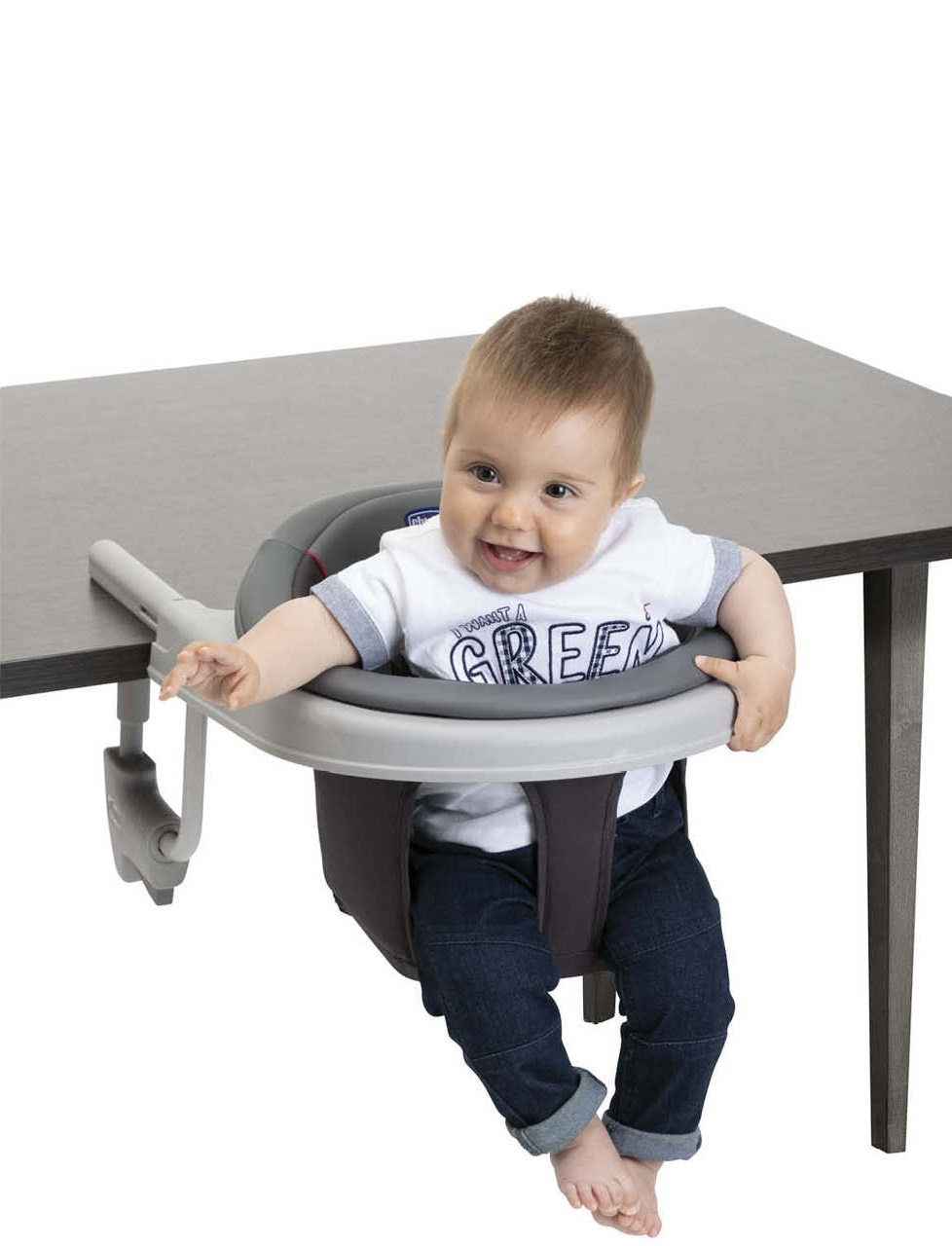 Chicco Seggiolino da Tavolo 360 - Seggiolino per Pappa con Rotazione a 360°, Seduta Imbottita, Lavabile, Trasportabile, 6 Mesi