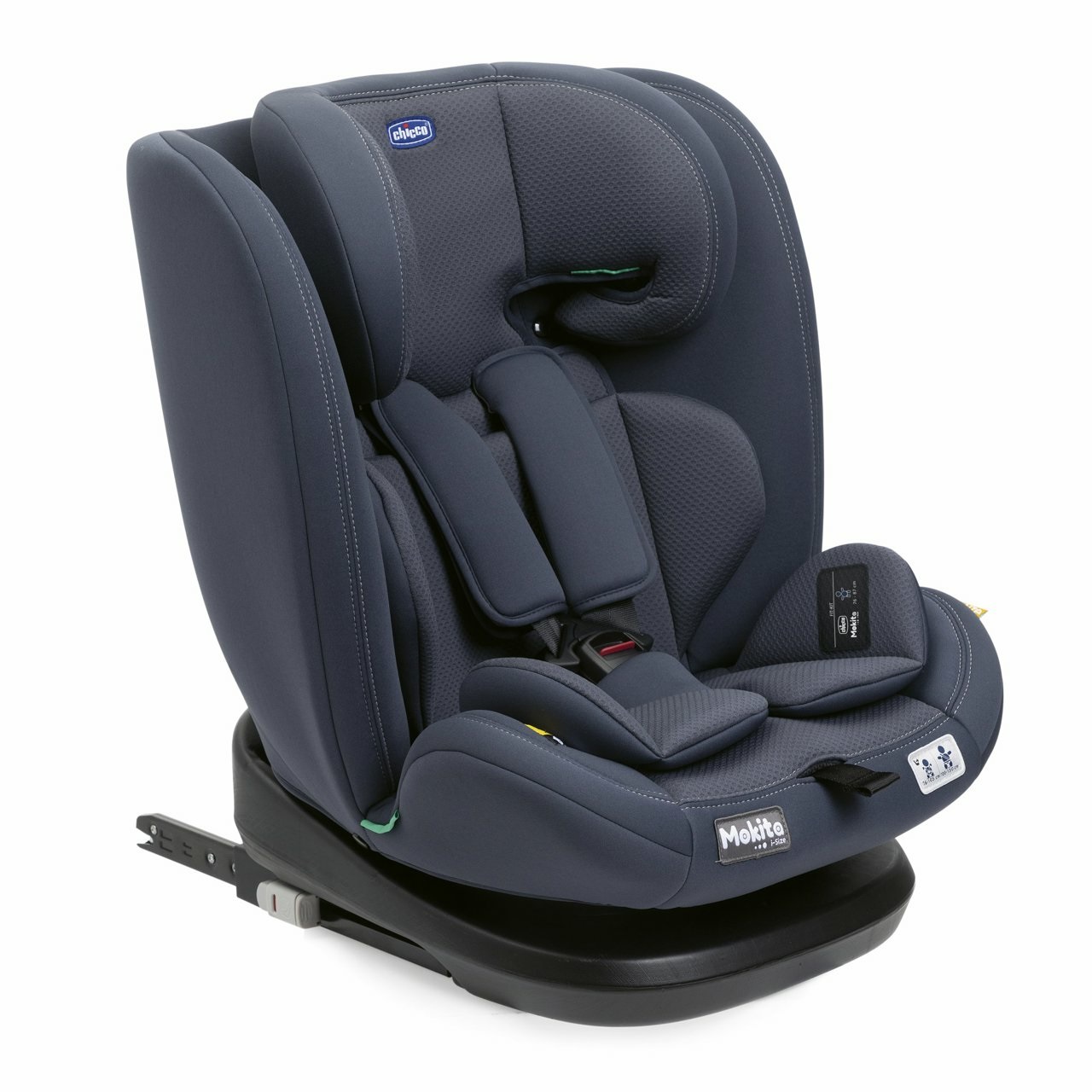 Chicco Seggiolino Auto Mokita I-Size con Sistema Isofix, Omologato ECE R129/03, per Bambini da 76 a 150 cm (15 mesi - 12 anni), Riduttore Incluso