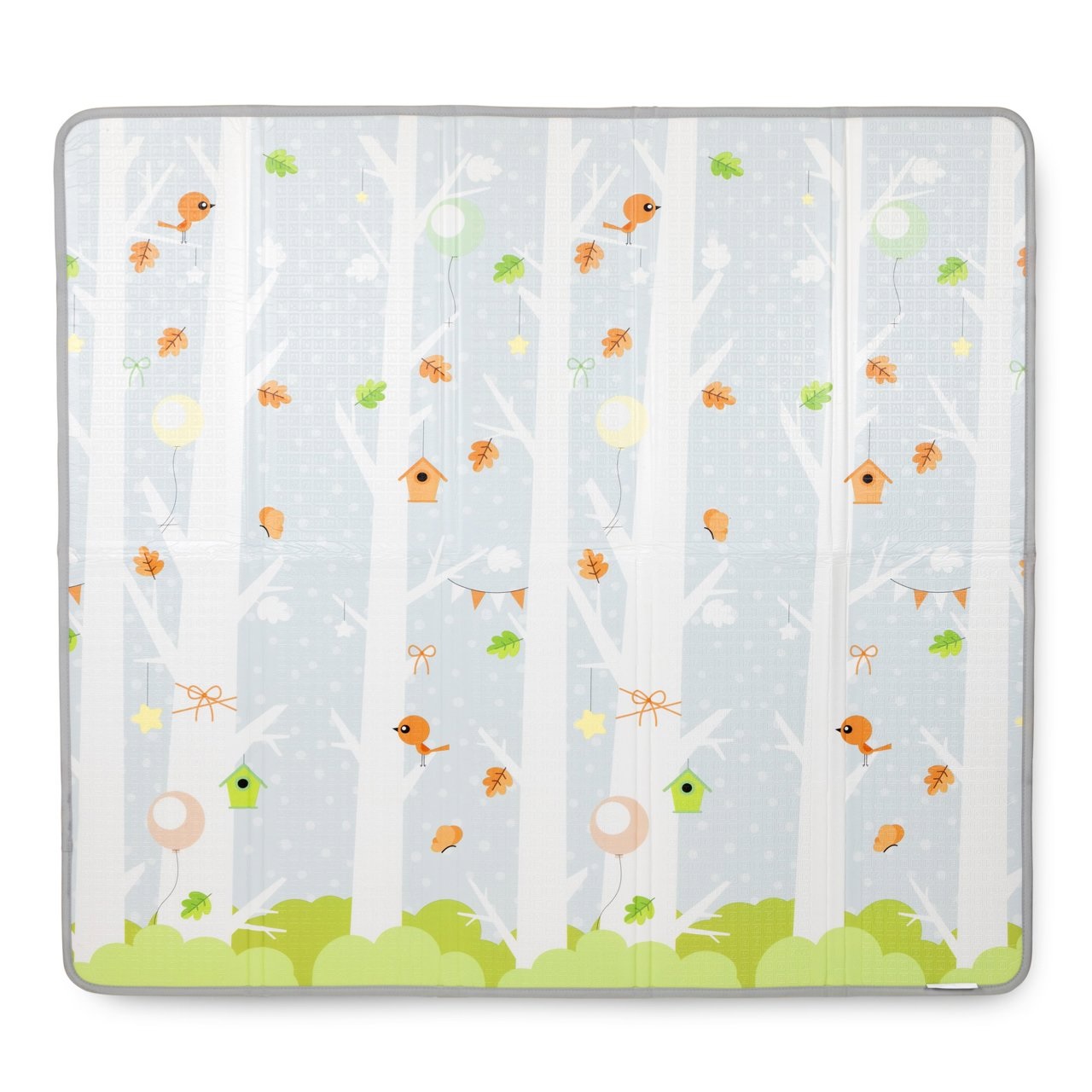 Chicco Maxi Tappeto 2in1 - Tappeto da Gioco Morbido e Pieghevole 200x180 cm con Grafica Animali e Paesaggi per Neonati