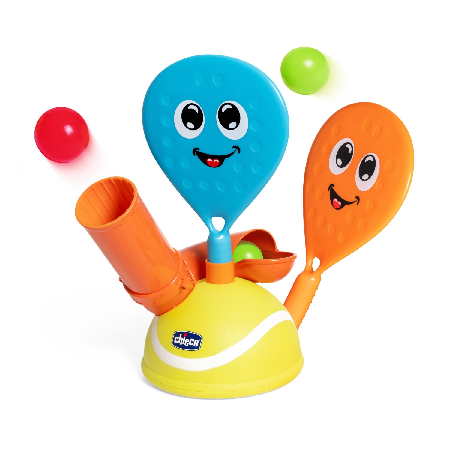 Chicco Padel Set - Gioco Elettronico con 2 Racchette e 4 Palline per Bambini 3-5 Anni
