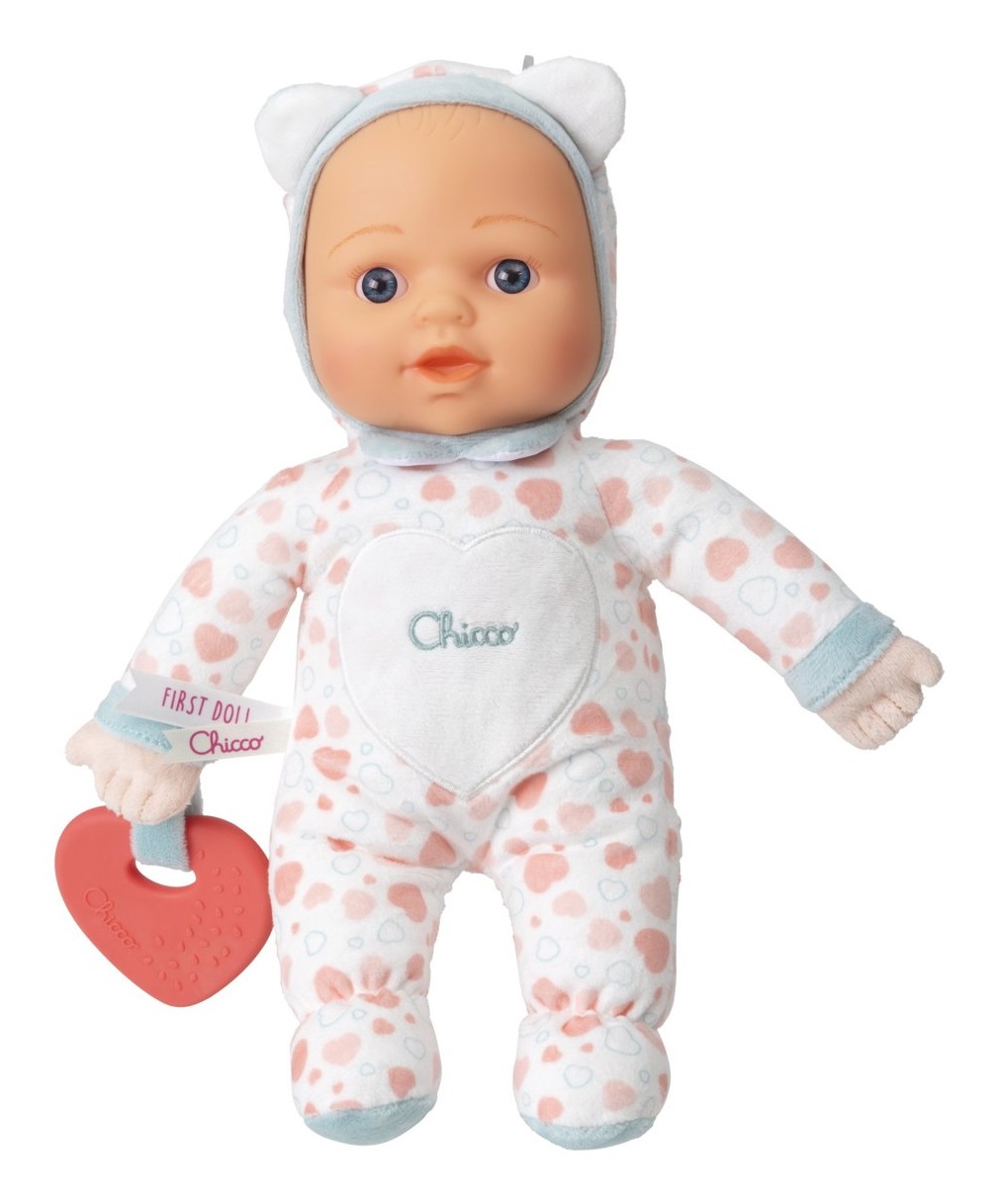 Chicco La Mia Prima Bambola - Morbida e Leggera con Cuore Massaggiagengive, 30 cm, Lavabile, per Neonati